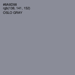 #8A8D98 - Oslo Gray Color Image